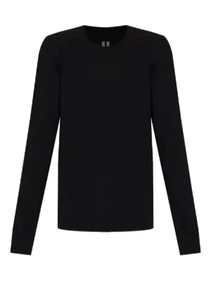 Rick Owens ロングTシャツショート丈 BA素材 Rick Owens ロングTシャツ | ブラック | FARFETCH JP