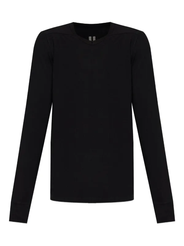 Rick Owens クルーネック ロングTシャツ | ブラック | FARFETCH JP