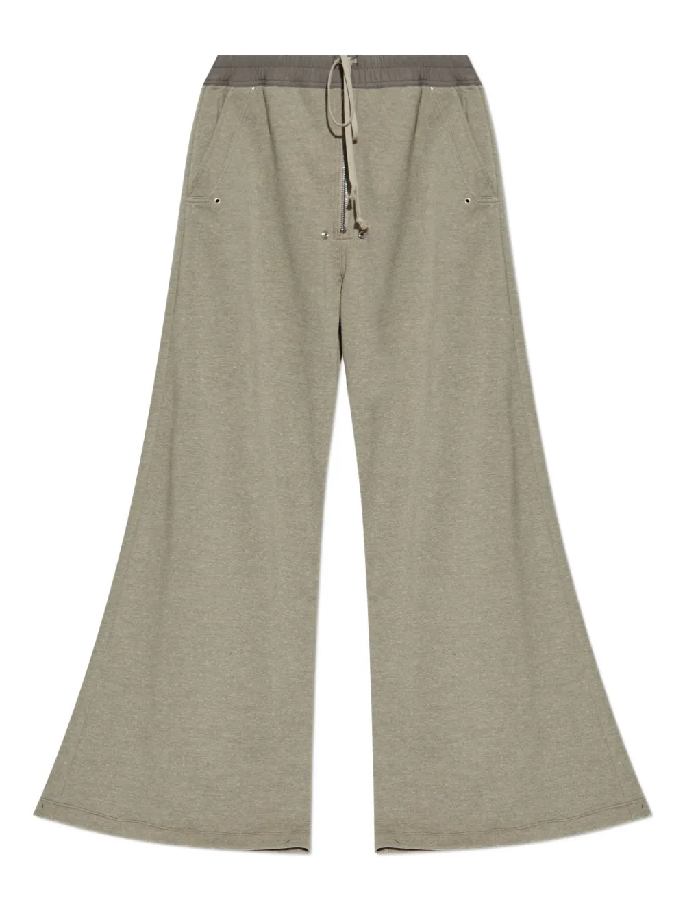 Rick Owens Drkshdw Wide-leg Trousers With Side And Back Pockets In Gray