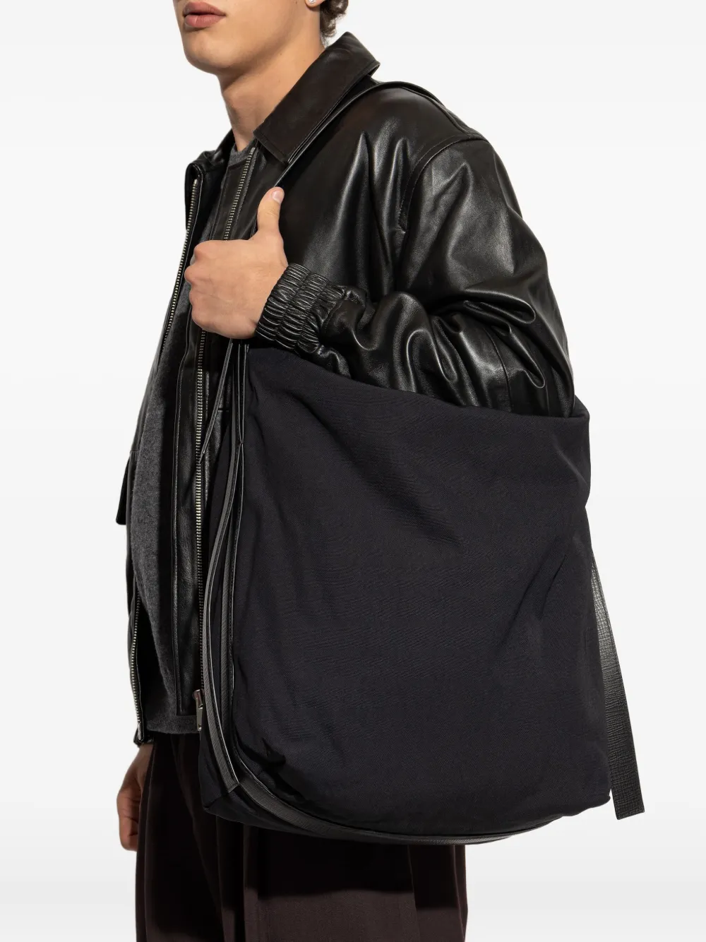 Studio Nicholson Panelled Tote Bag In Black