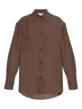 Studio Nicholson Leto striped shirt - Brown