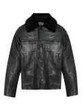 Studio Nicholson textured-leather jacket - Black