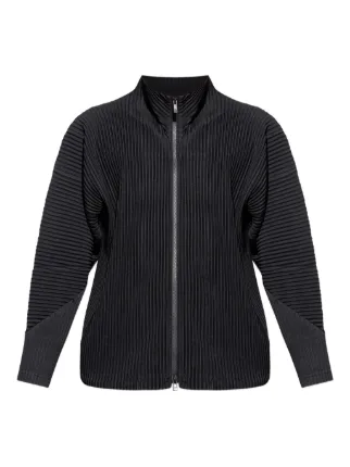 Homme Plissé Issey Miyake ジップアップ ジャケット | ブラック