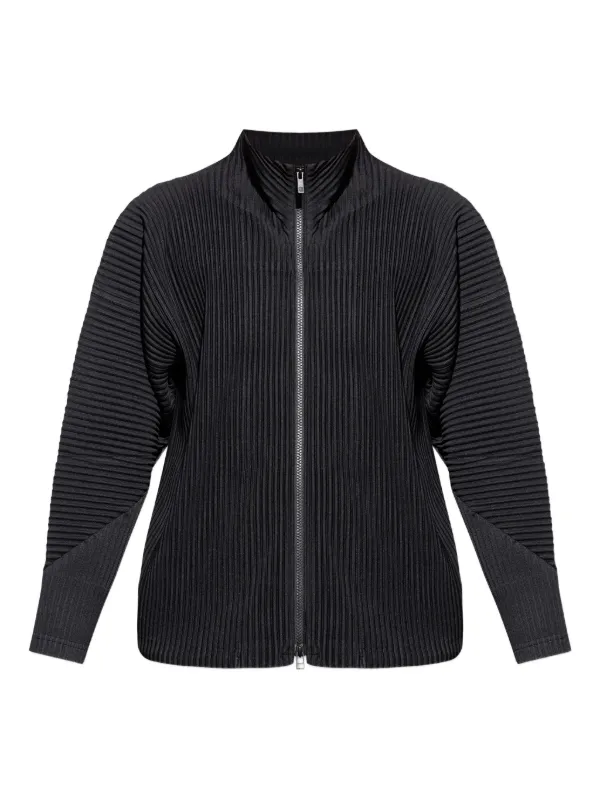 Homme Plissé Issey Miyake ジップアップ ジャケット | ブラック