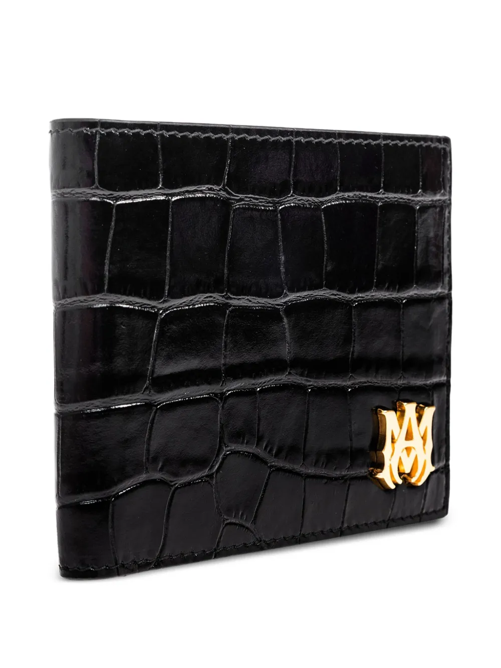 AMIRI Portemonnee met krokodillen-reliëf Zwart