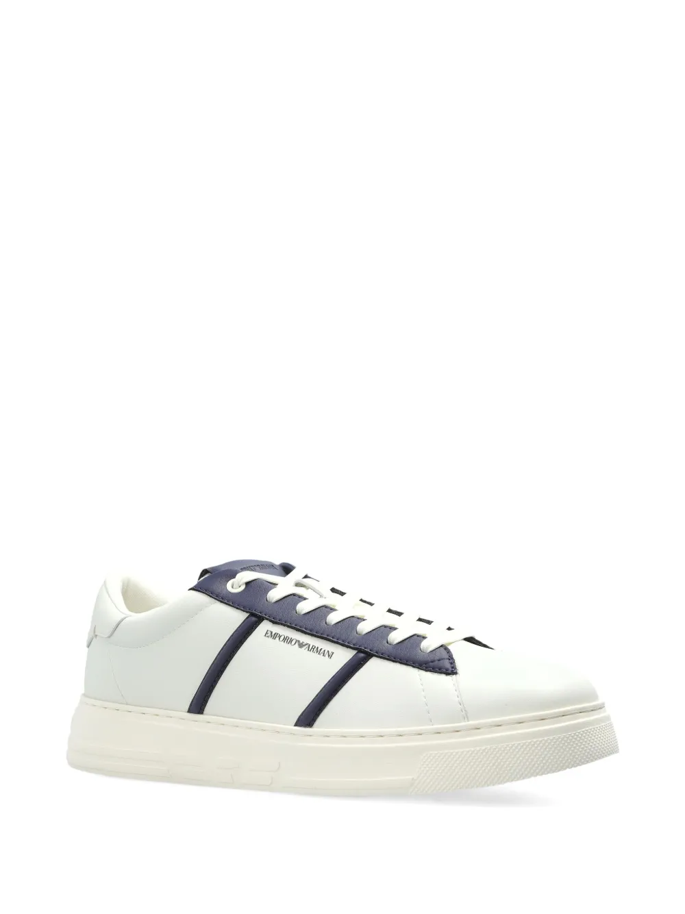 Emporio Armani Sneakers met leren vlakken Wit