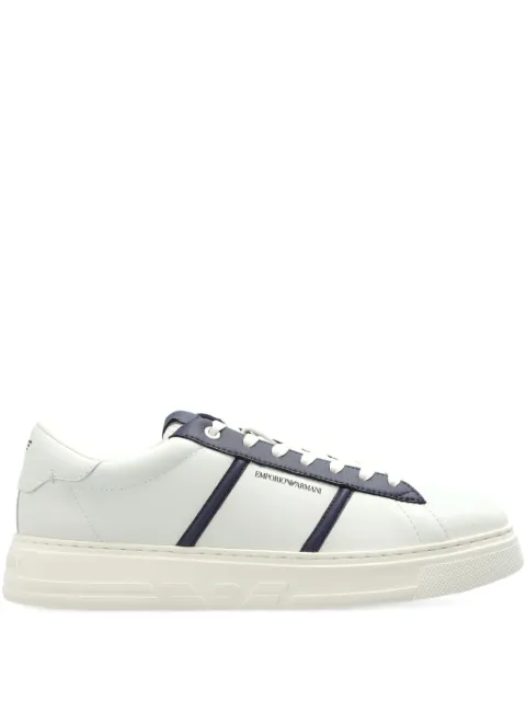 Emporio Armani leather panelled sneakers