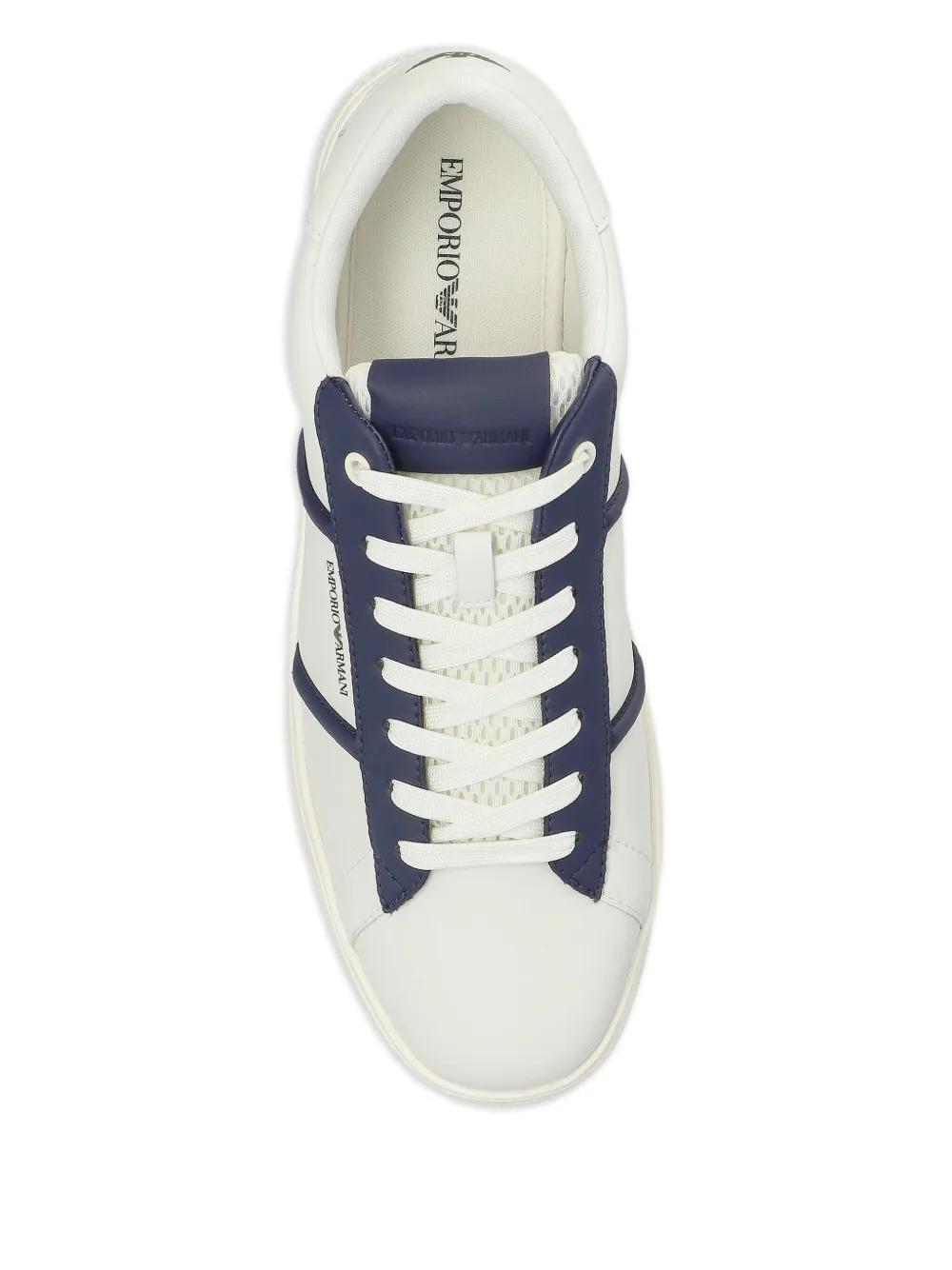 Emporio Armani Sneakers met leren vlakken Wit