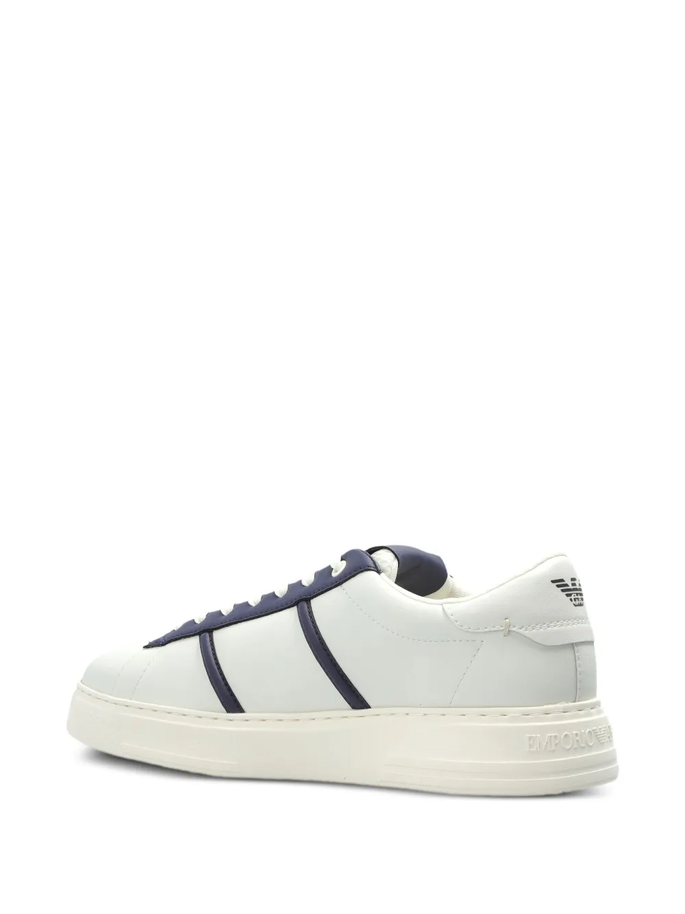 Emporio Armani Sneakers met leren vlakken Wit