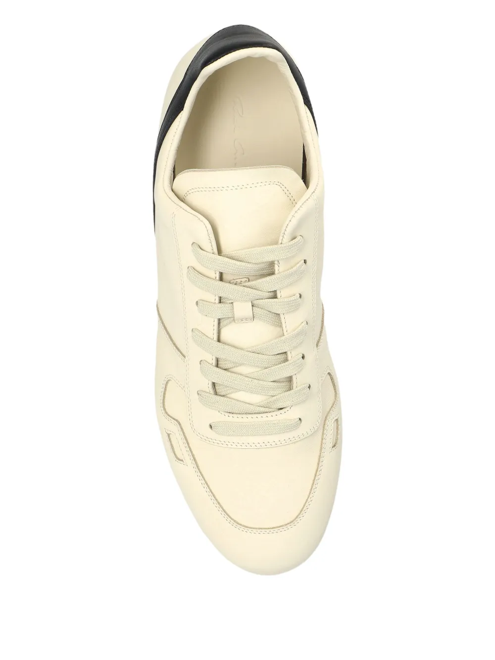 Rick Owens Minimal Sneak leather panel sneakers Neutrals