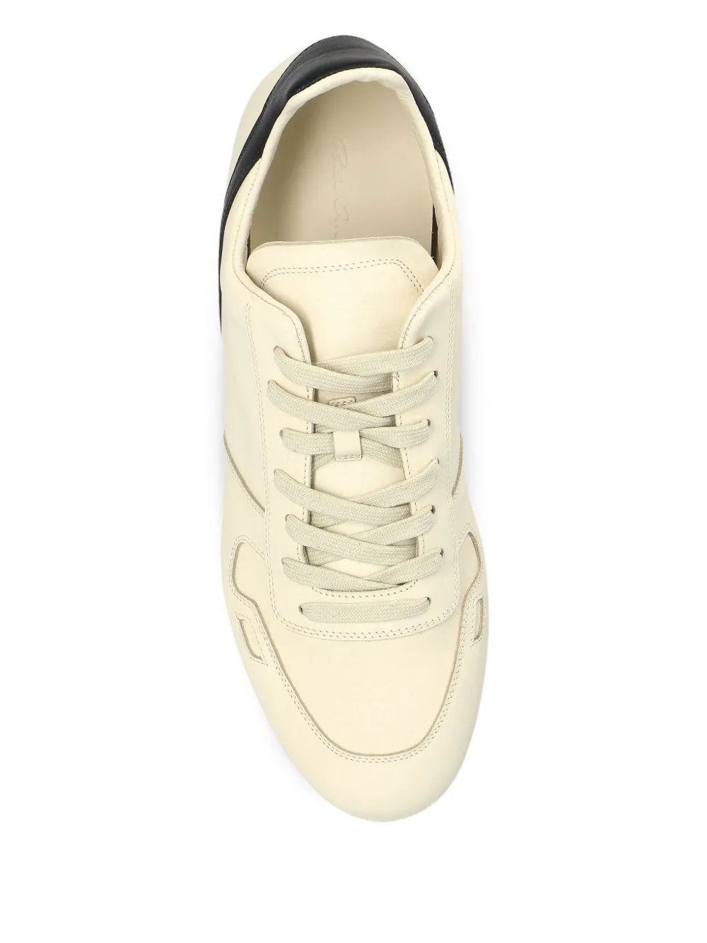 Rick Owens Minimal Sneak sneakers met leren vlak Beige
