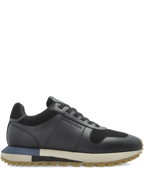 Emporio Armani leather panelled sneakers