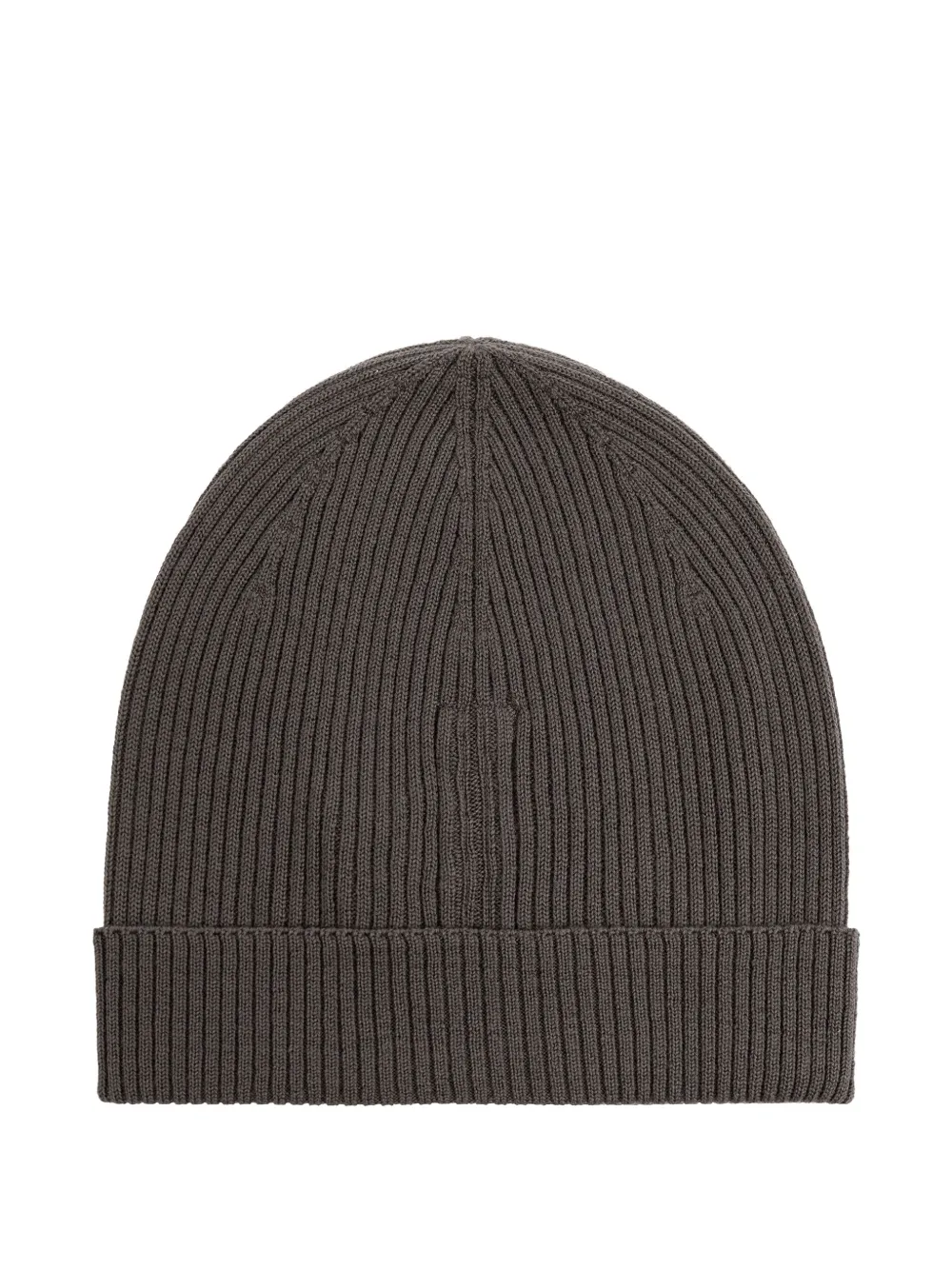 Rick Owens Ribbed Wool Beanie In Gray
