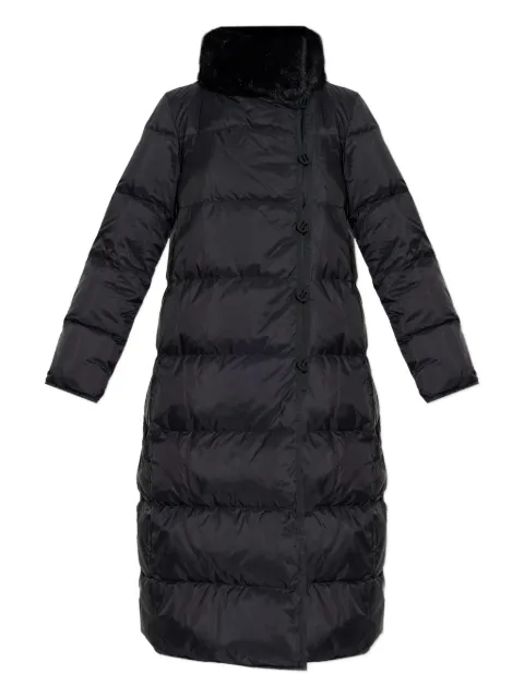 Emporio Armani doudoune à capuche bordée de fourrure