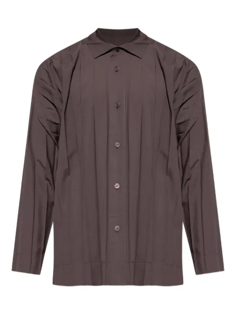 Homme Plissé Issey Miyake Camicia Edge plissettata a maniche lunghe