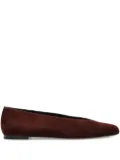 NEOUS suede pointed-toe flats - Brown