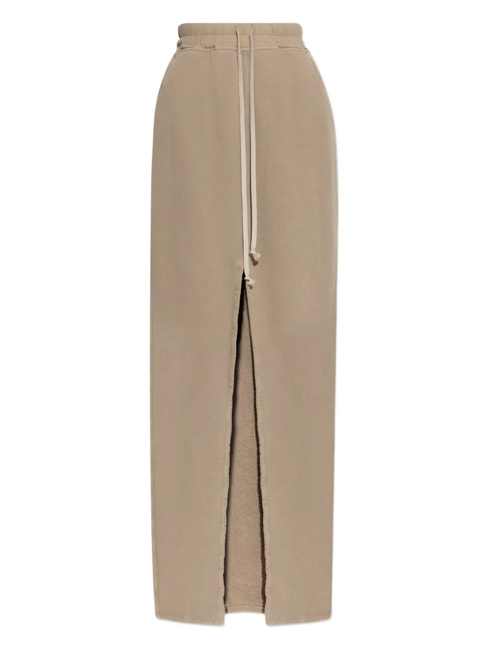 Rick Owens Drkshdw Drawstring-waist Cotton Skirt In Neutral