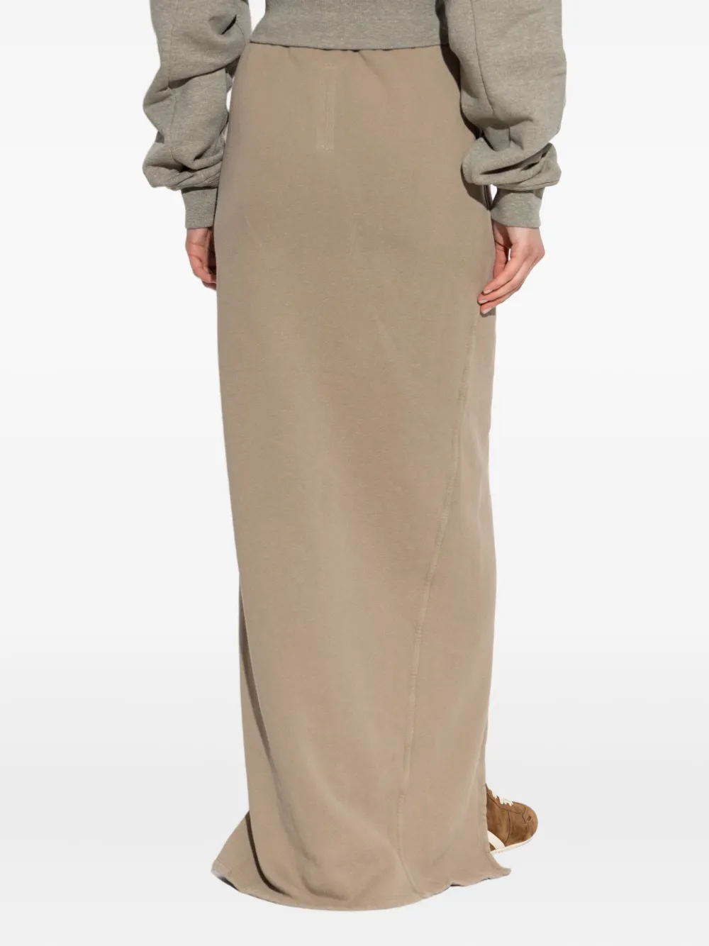 Rick Owens Drkshdw Drawstring-waist Cotton Skirt In Neutral