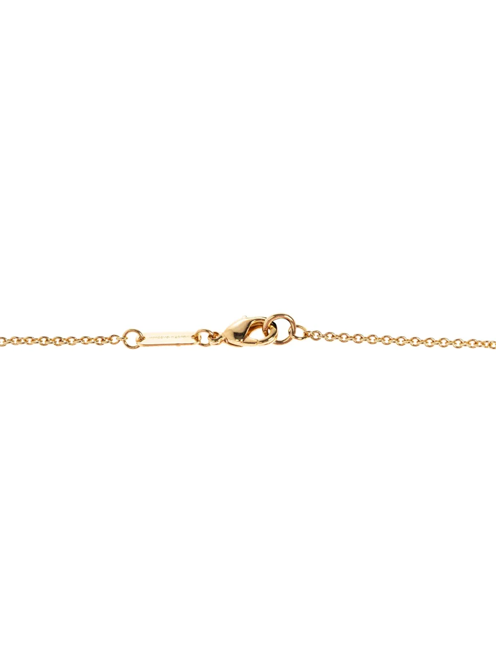 Dolce & Gabbana Women Gold Colored Necklace With Logo Pendant And Heart Pendant In Brass Woman In Gold