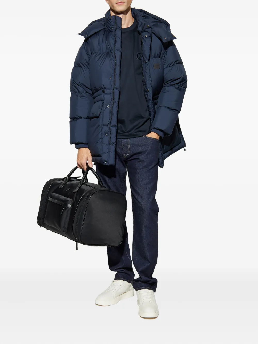 Emporio Armani hooded puffer jacket | Down Jackets | Image 2