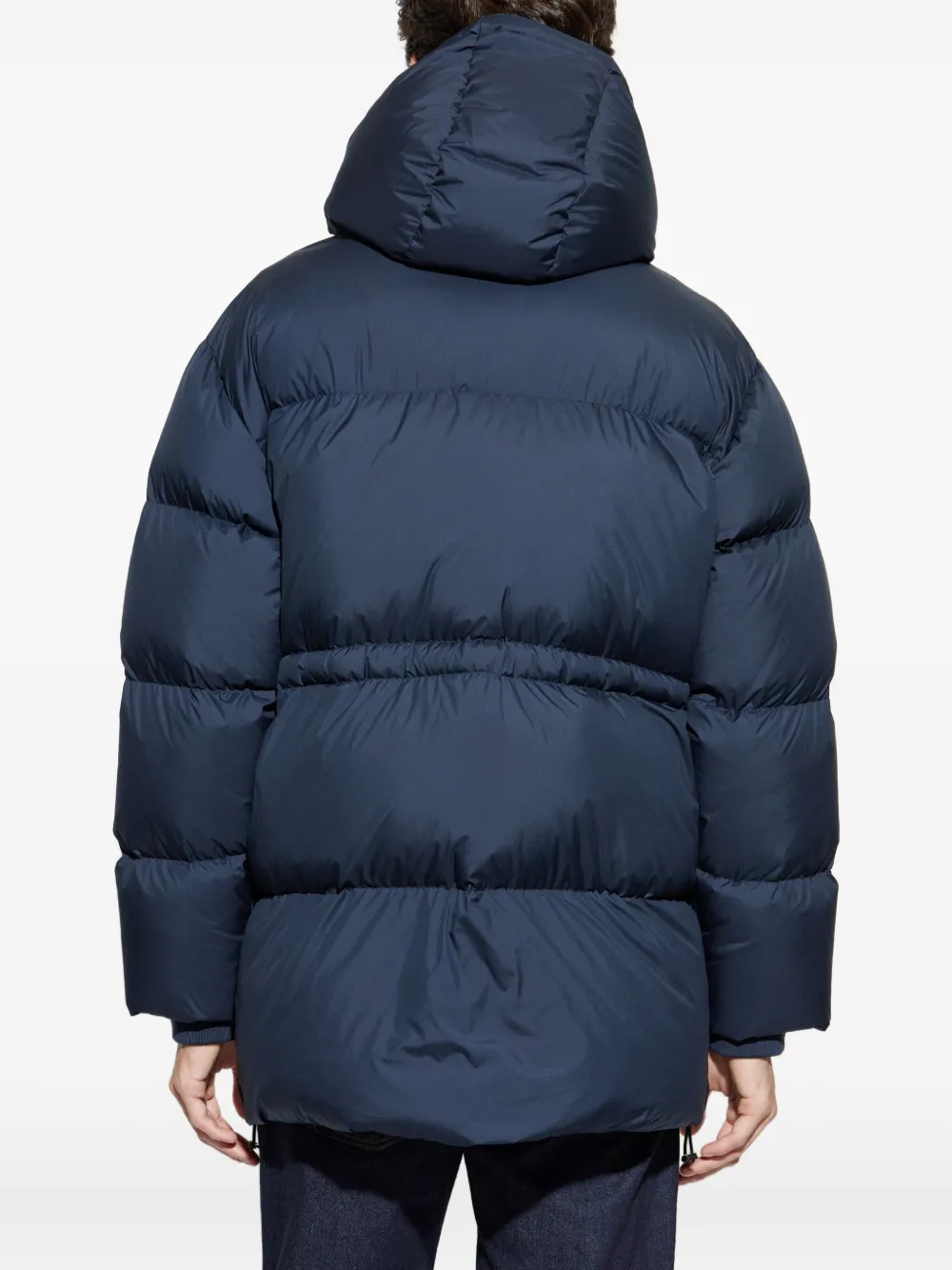 Emporio Armani Donsjack met capuchon Blauw