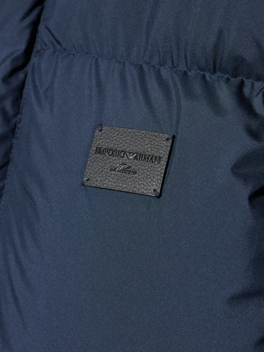 Emporio Armani Donsjack met capuchon Blauw