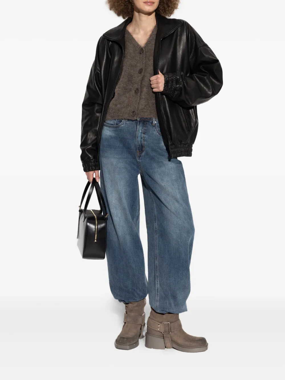 Gestuz balloon-leg jeans - Blauw