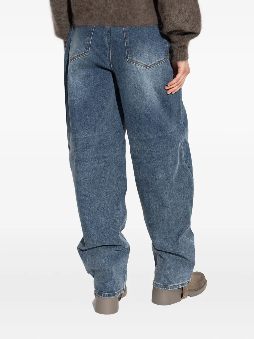 Gestuz Balloon-leg Jeans In Blue
