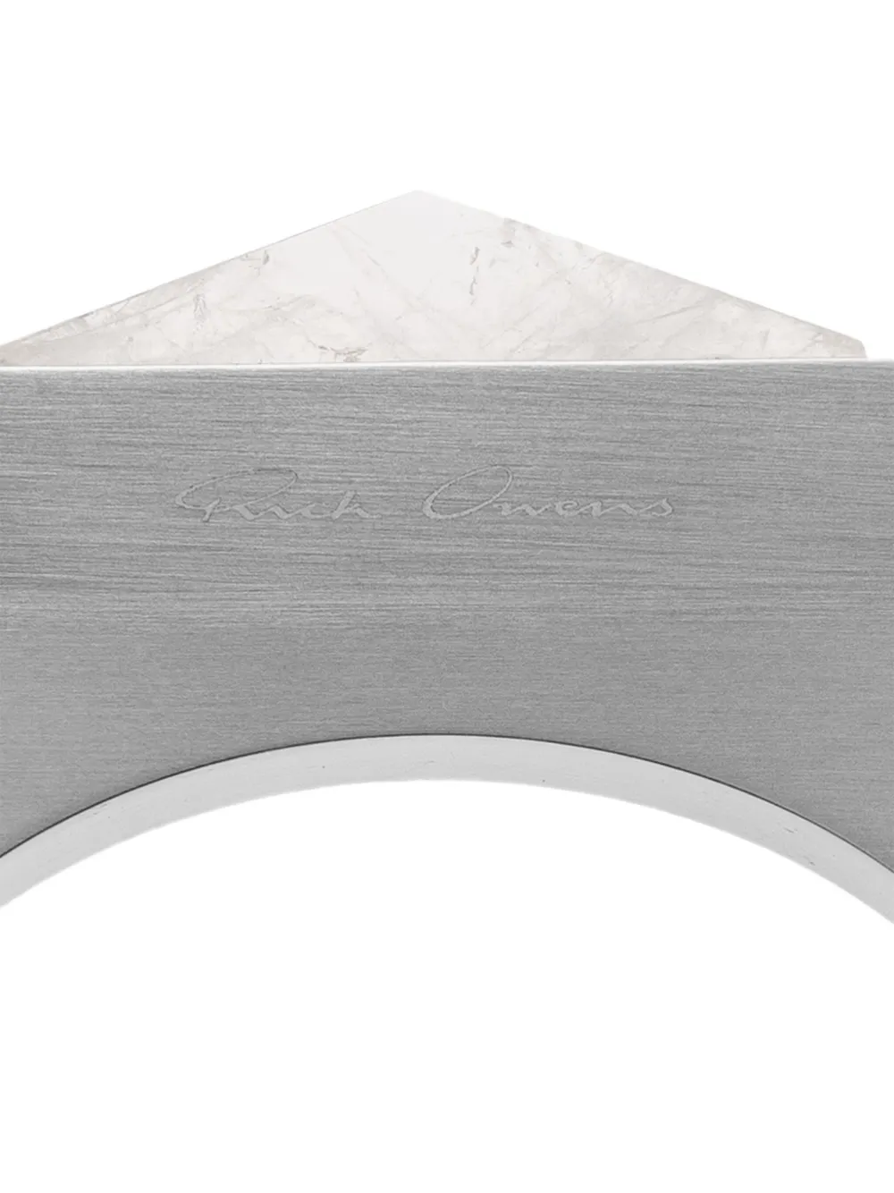 Rick Owens Crystal-embellished Bracelet In Silver