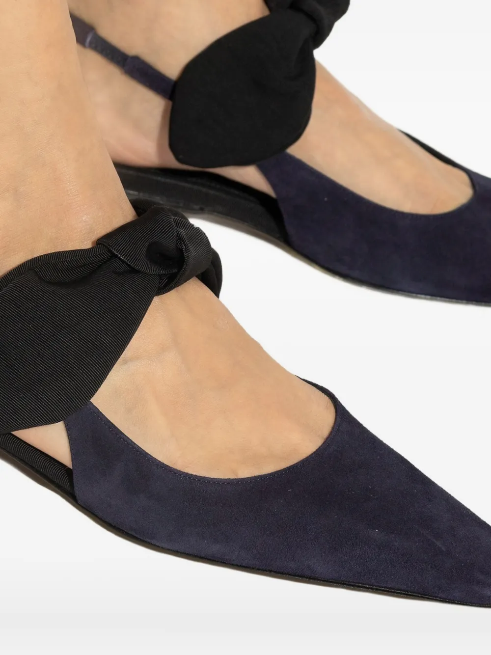 NEOUS bow slingback trainers Blue