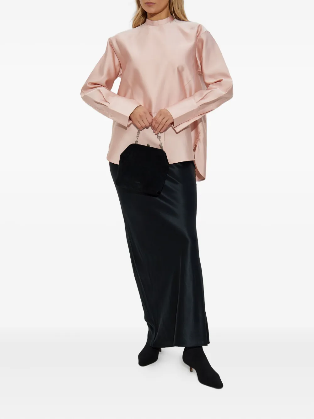 Jil Sander crew-neck blouse - Roze