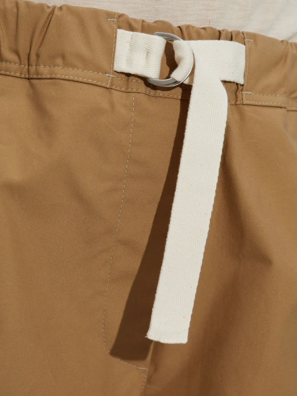 Jil Sander Drawstring Pocket Trousers In Brown