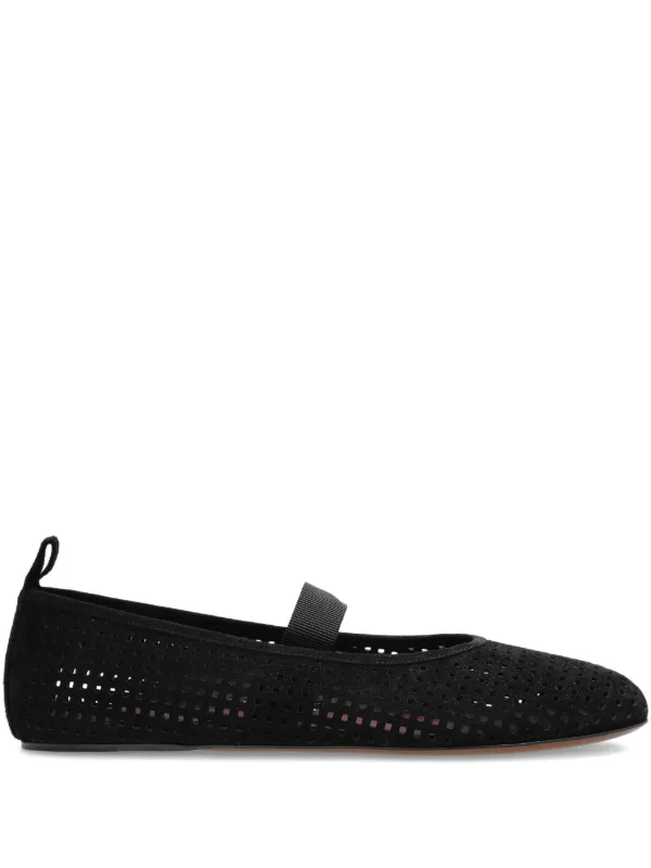 Neous Homam Perforated Ballet Flats in Black