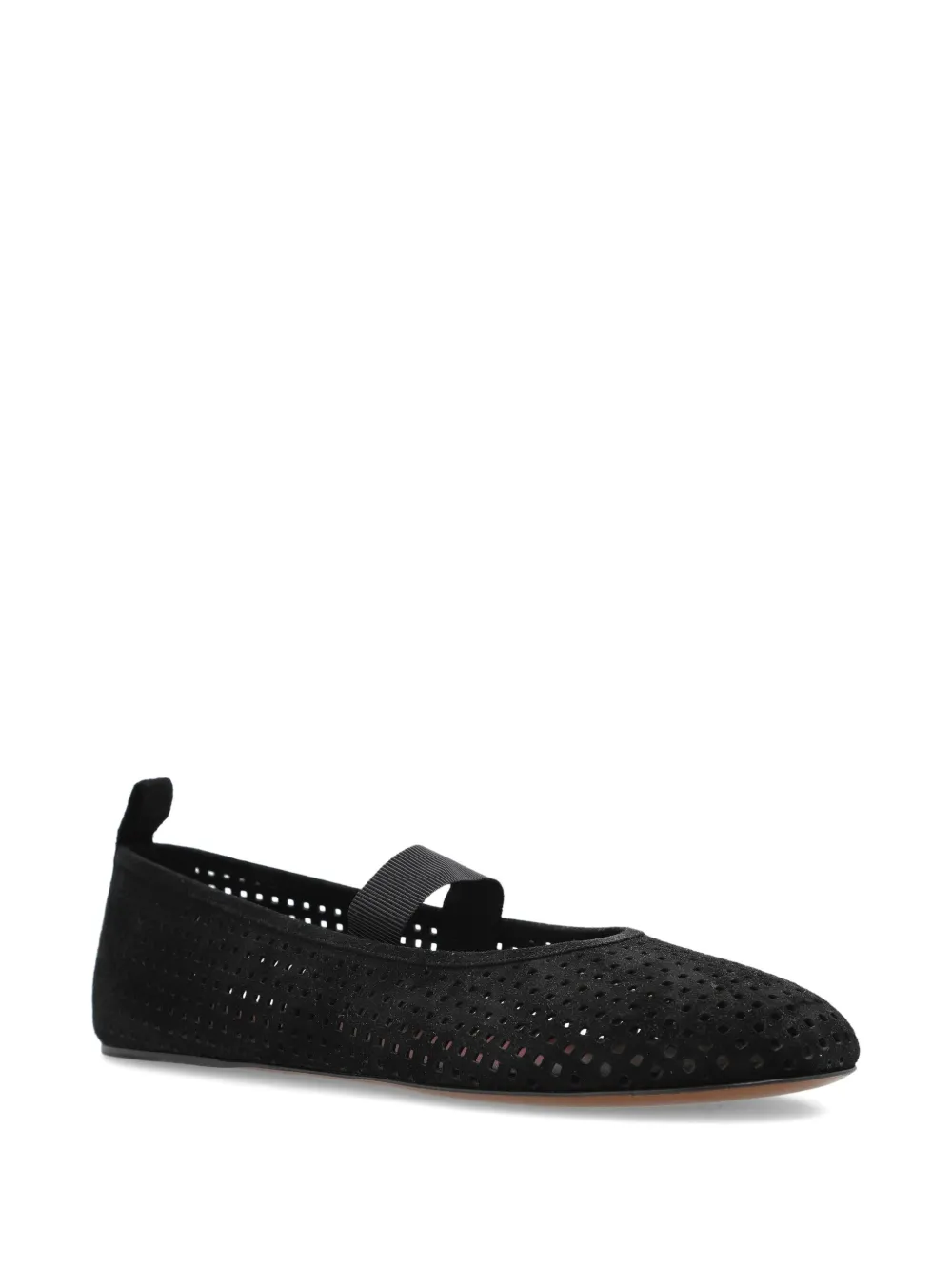 NEOUS Homam ballerina's met geperforeerde details - Zwart