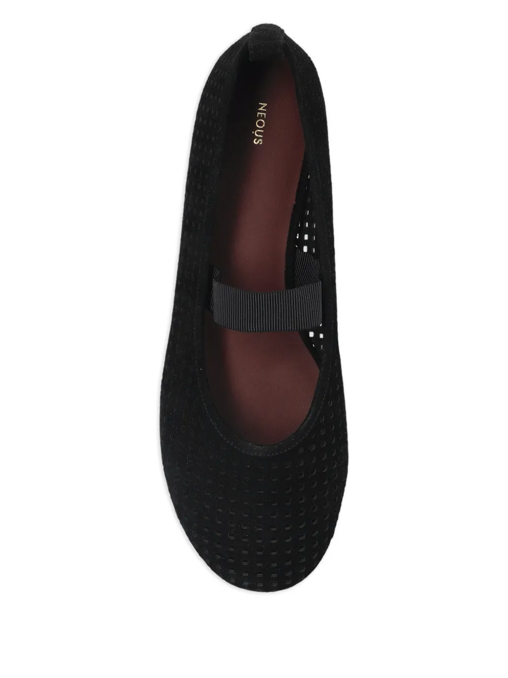 NEOUS Homam perforated ballet flats Black