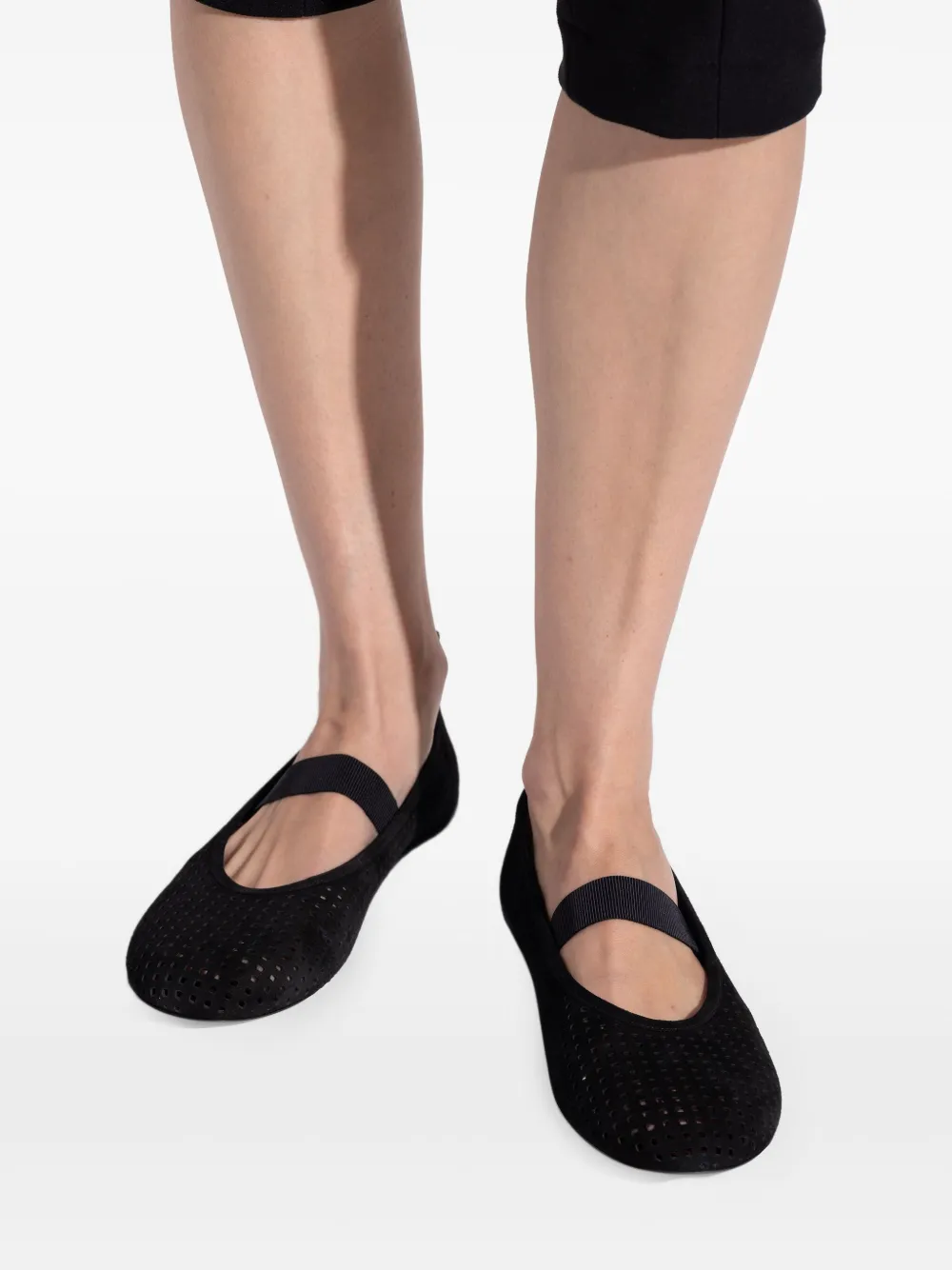 NEOUS Homam perforated ballet flats Black
