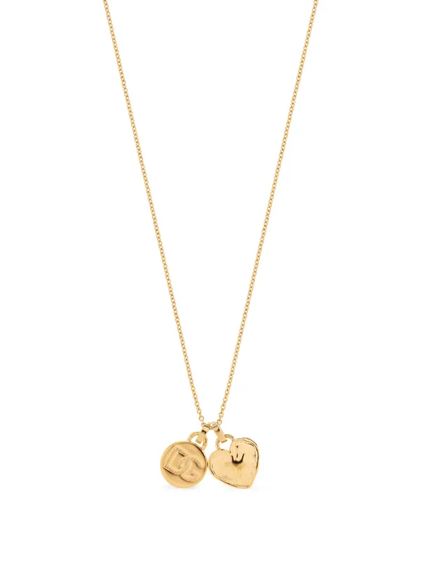Dolce & Gabbana logo-pendant Necklace | Gold | FARFETCH