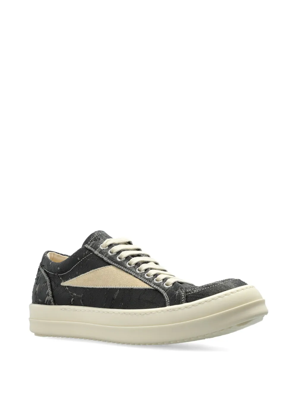 Rick Owens DRKSHDW Vintage Sneaks panelled lace-up sneakers Black