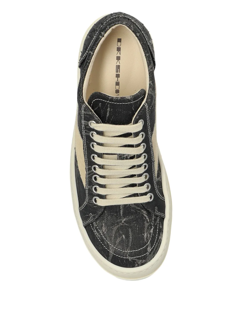 Rick Owens DRKSHDW Vintage Sneaks panelled lace-up sneakers Black