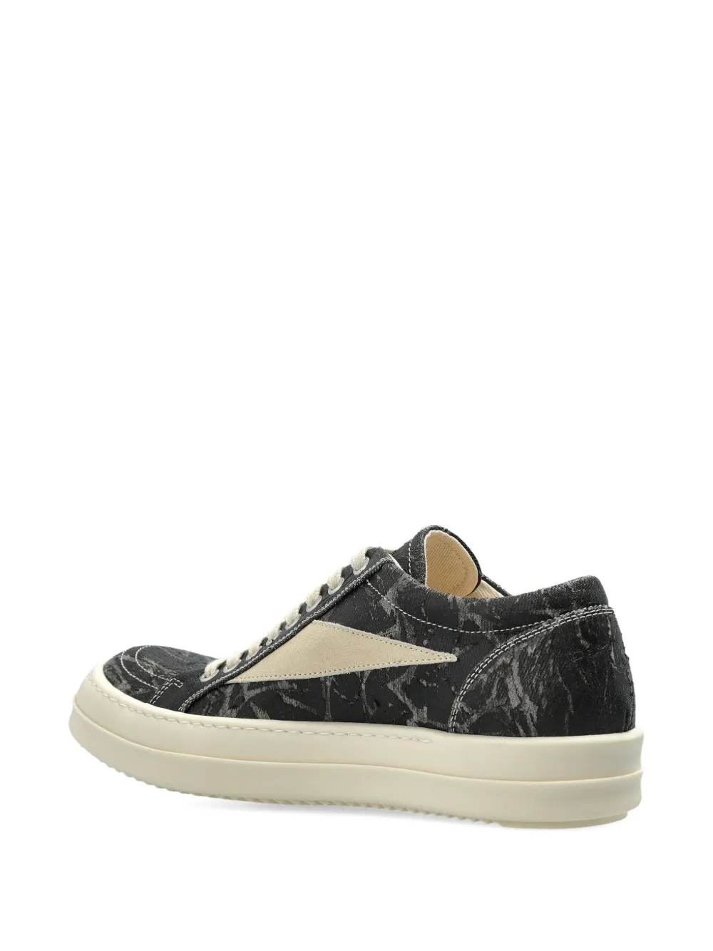 Rick Owens DRKSHDW Vintage Sneaks panelled lace-up sneakers Black