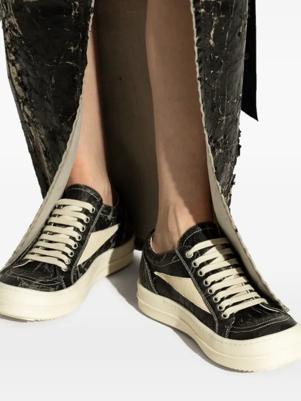 Rick Owens DRKSHDW Vintage Sneaks Panelled lace-up Sneakers