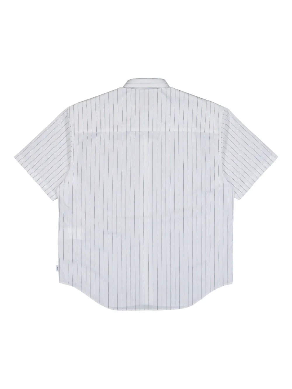 Wtaps Bd 03 Pinstripe-pattern Short-sleeve Shirt In White