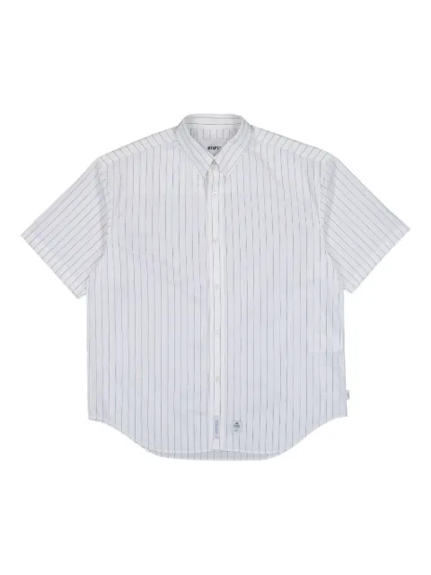 WTAPS BD 03 pinstripe-pattern short-sleeve shirt