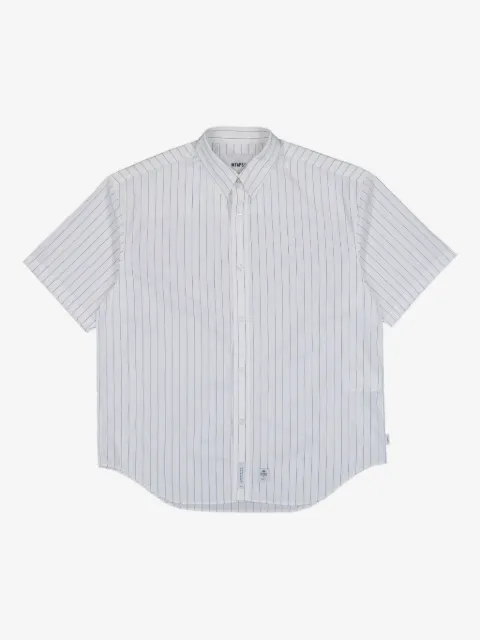 WTAPS BD 03 pinstripe-pattern short-sleeve shirt
