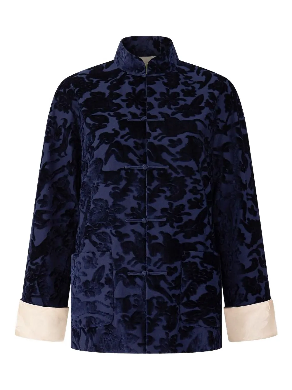 Shanghai Tang jacquard-pattern jacket | Blue | Image 1