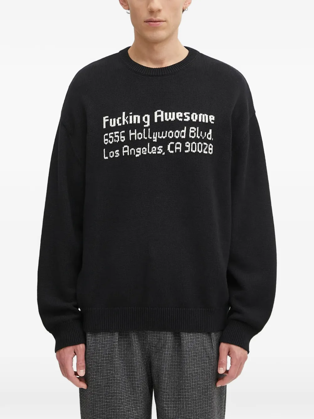 Fucking Awesome crew-neck graphic sweater - Schwarz