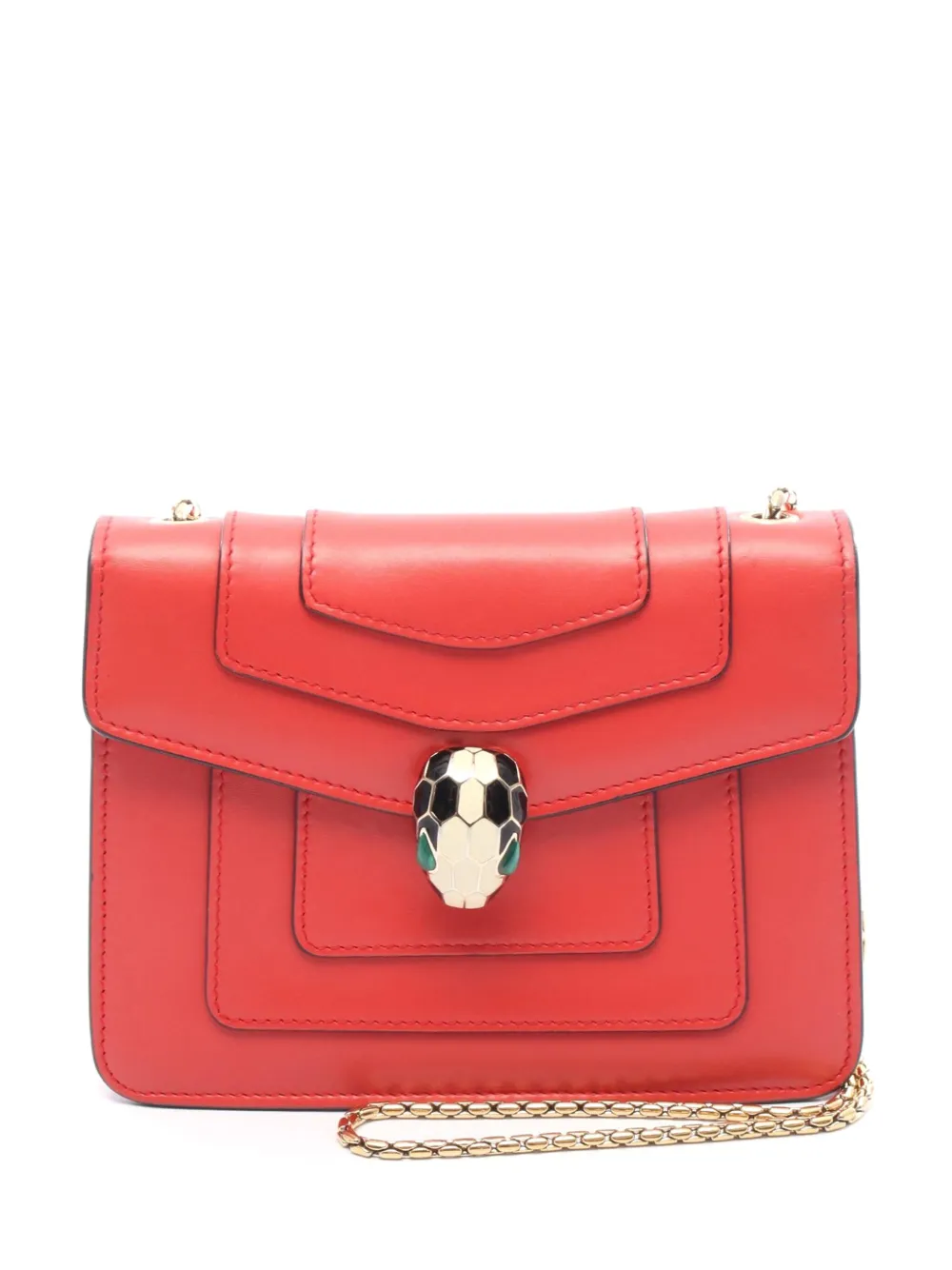 Bvlgari Pre-Owned 2012-2025 Small Leather Square Serpenti Forever Bvlgari Pre-Owned 2012-2025 Small Leather Square Serpenti Forever