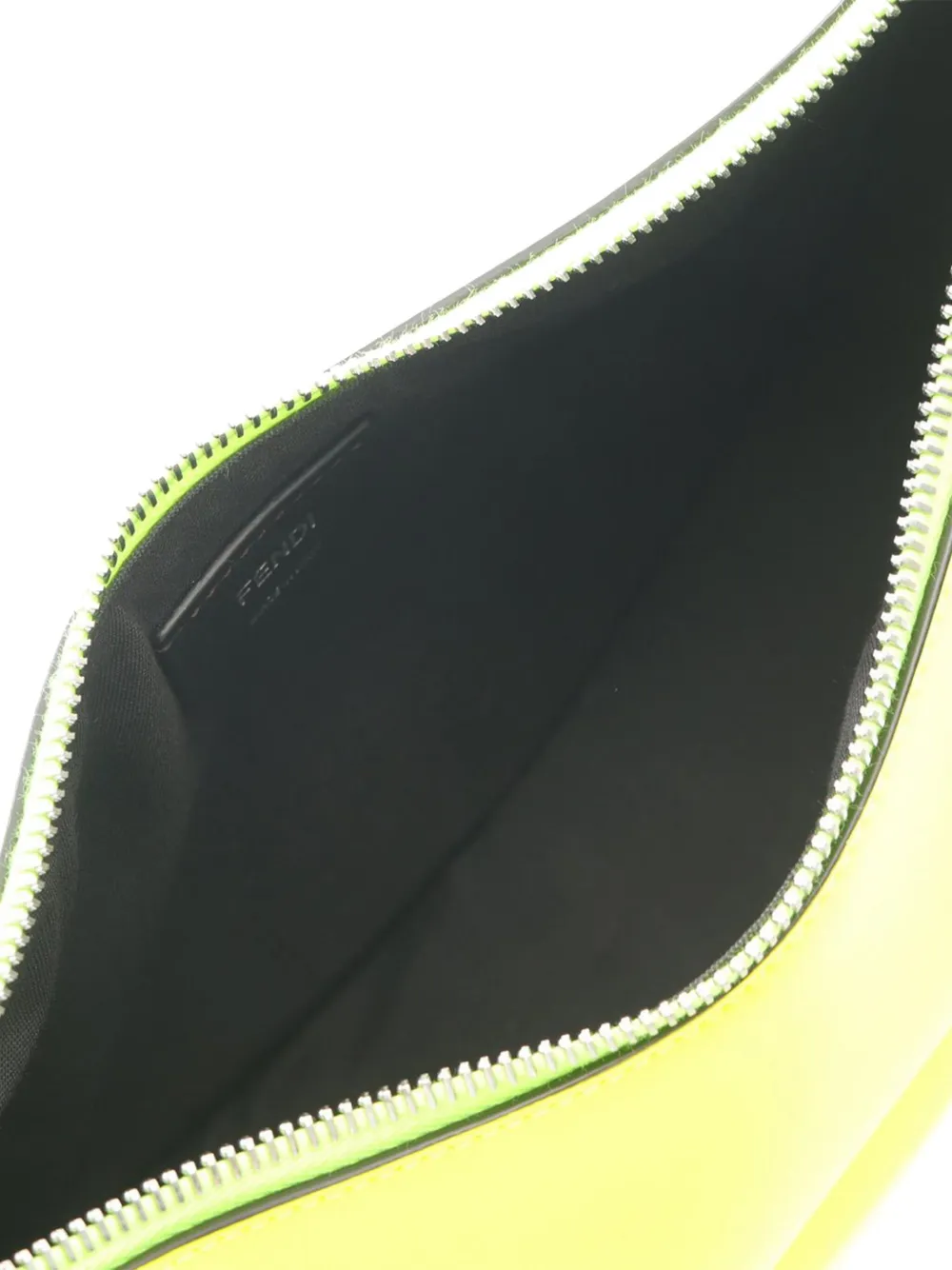 Pre-owned Fendi 2010-2025 Small Vitello Grace Matte Graphy Hobo Bag In Yellow