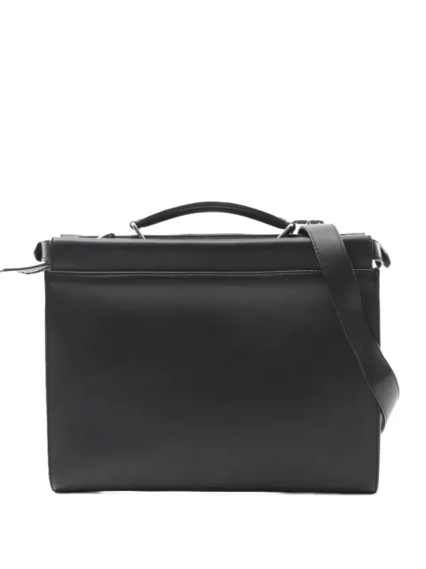 Fendi Pre-Owned 2009-2025 Large Leather Selleria Peekaboo Iconic Fit Bag satchel