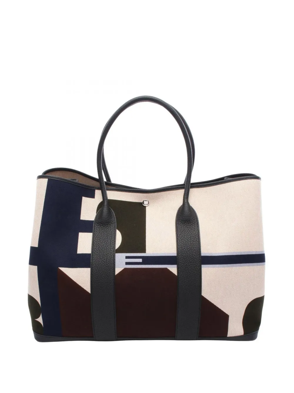 Pre-owned Hermes 2023 H Plume And Negonda Pacific Garden Party Voyage 49 Tote Bag In Brown